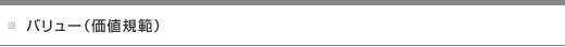 バリュー（価値規範）